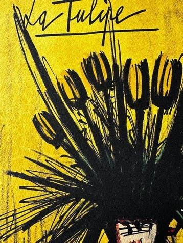 Bernard Buffet (1928-1999) - La tulipe, Antiquités & Art