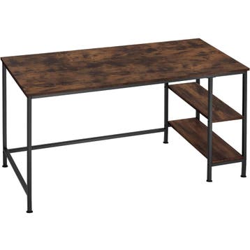 tectake Bureau Donegal 140x60x76,5cm - Industrieel hout donk, Verzenden, Nieuw