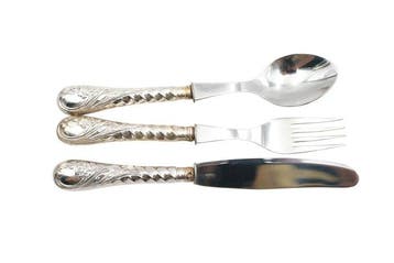 Bestekset (3) - .835 zilver, Antiek en Kunst