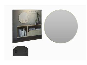 Veiling - 2 stuks : Spiegels Ø 55 cm, Huis en Inrichting, Woonaccessoires | Spiegels, Nieuw