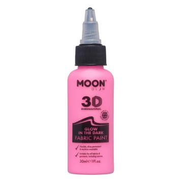 Moon Glow Glow in the Dark Fabric Paint Pink 30ml, Hobby en Vrije tijd, Verzenden, Nieuw