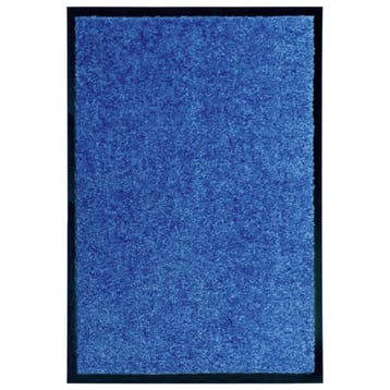 vidaXL Deurmat wasbaar 40x60 cm blauw, Verzenden, Nieuw