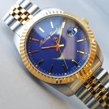 Mathey-Tissot - Cyclops Loupe - Sun Bezel - Gold - Swiss, Nieuw