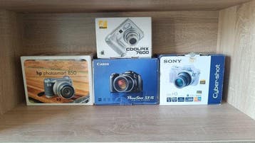 Nikon, Sony, Canon, HP Nikon COOLPIX 7600; Sony DSC-H3;, Nieuw