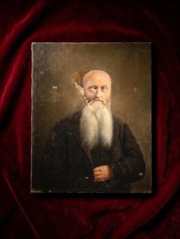 Italiaanse school (XIX) - Ritratto del Sign. Ephraim Stern, Antiek en Kunst
