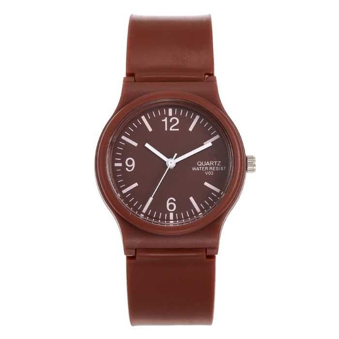 Candy Jelly Horloge Dames - Waterdicht Siliconen Kwarts, Bijoux, Sacs & Beauté, Montres connectées, Envoi