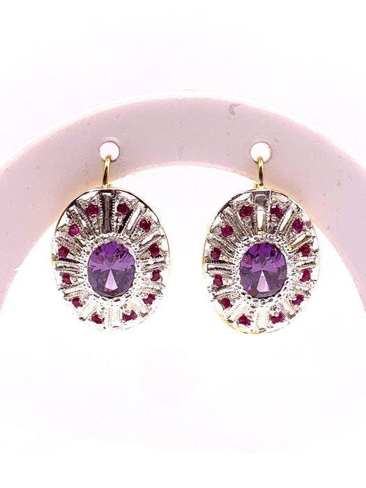 Sans prix de réserve - Boucles doreilles cocktail - 9, Handtassen en Accessoires, Antieke sieraden