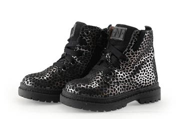 Nelson Veterboots Meisjes in maat 24 Zwart, Kinderen en Baby's, Verzenden, Jongen of Meisje, Schoenen, Zo goed als nieuw