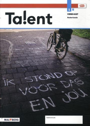 1 vmbo-kgt nederlands / Talent / Leerwerkboek B, Verzenden, Zo goed als nieuw