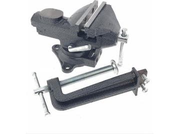 Veiling - Hofftech Bankschroef - 2-in 1- 80 mm - 360 graden, Huis en Inrichting, Nieuw