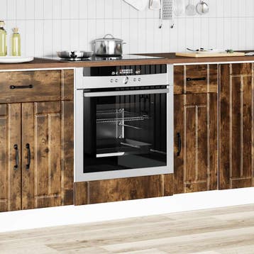 vidaXL Ovenkast Lucca bewerkt hout gerookt eikenkleurig, Verzenden