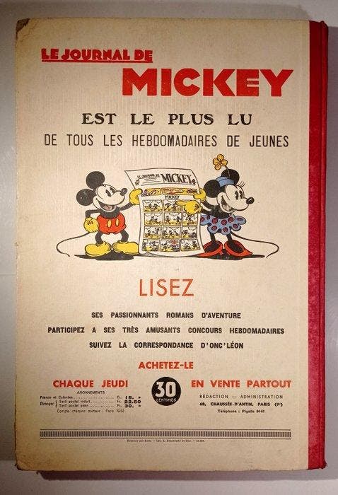 Le Journal de Mickey - Reliure éditeur 2ème Année -N°53 au, Boeken, Stripverhalen