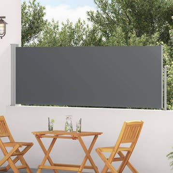 vidaXL Uittrekbaar Zijscherm 300 x 100 cm Polyester, Verzenden, Nieuw