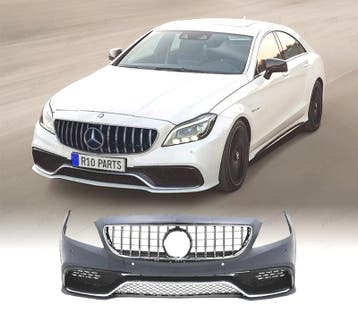 PARE-CHOCS AVANT MERCEDES CLASSE CLS W218 15-17 LOOK AMG PDC, Verzenden