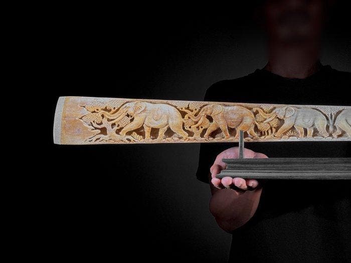GEEN RESERVEPRIJS - Prachtige grote handgesneden, Antiek en Kunst, Kunst | Designobjecten