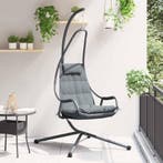vidaXL Hangende ei-stoel Antraciet 94 x 107 x 196,5 cm Staal, Verzenden, Nieuw