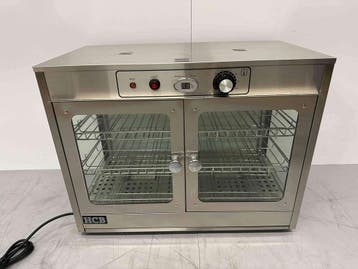 Vitrine chauffante HCB en acier inoxydable, 66,5 cm, 230 V,, Articles professionnels, Verzenden