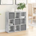 vidaXL Dressoir met lade Beton Grijs 73,5 x 24 x 69,5 cm, Verzenden