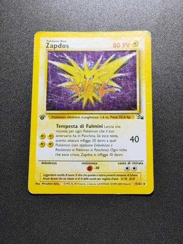 Pokémon - 4 Card - Zapdos Holo - Hitmonlee - Magneton -, Nieuw