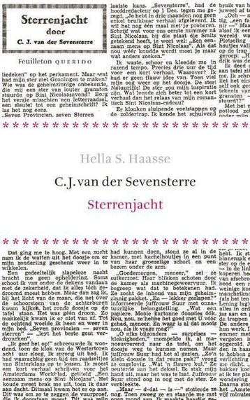 Sterrenjacht - Haasse, Livres, Verzenden