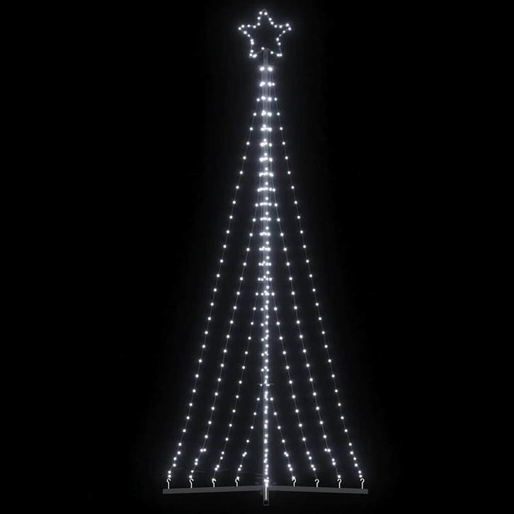 vidaXL LED-kerstboom 447 LEDs koud wit 250 cm, Diversen, Kerst, Nieuw, Verzenden