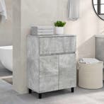 vidaXL Badkamer vaniteitsunit Betongrijs 60 x 35 x 80 cm, Verzenden, Nieuw
