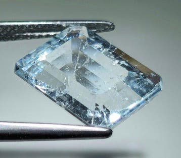 1 pcs Blauw Aquamarijn - 7,42 ct - Gemological Institute of, Handtassen en Accessoires, Edelstenen, Nieuw
