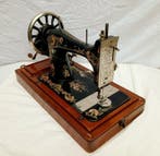 Singer 28K (1902) Naaimachine - (werkende staat) - Hout,, Antiek en Kunst