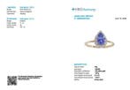 Bague - 14 carats Or jaune - 1.52ct. tw. Saphir - Diamant, Handtassen en Accessoires, Ringen, Nieuw