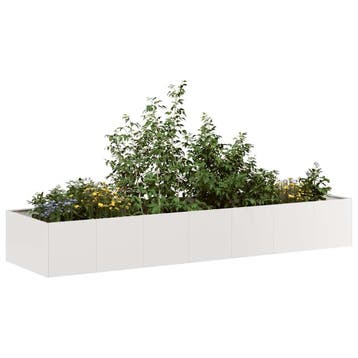 vidaXL Plantenbak 280x80x40 cm roestvrij staal, Verzenden
