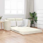 vidaXL Slaapbank / zetel Crème 148 x 71 x 83 cm Fluweel, Verzenden, Nieuw