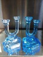 Vaas - Glas - Art Deco kandelaars, Antiek en Kunst