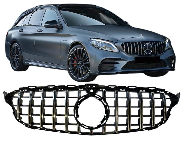 Grill | Mercedes-Benz C-Klasse 2018-2021 | W205 / S205 / C20, Auto-onderdelen, Carrosserie, Nieuw, Mercedes-Benz, Verzenden