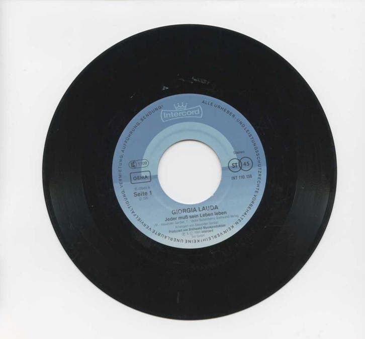 Giorgia Lauda – Jeder Muß Sein Leben Leben / Wer Nicht Das F, CD & DVD, Vinyles Singles, Enlèvement ou Envoi