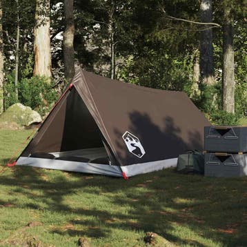 vidaXL Tent 2-persoons waterdicht bruin, Verzenden, Nieuw