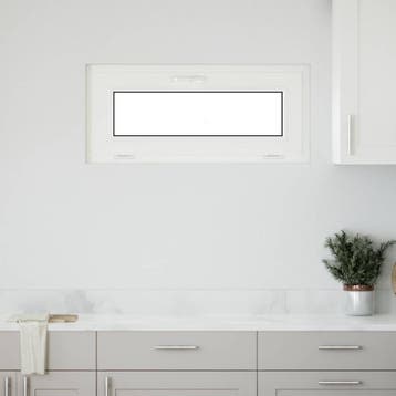 vidaXL Kelderraam RISOR 90 x 40 cm PVC en Glas Wit, Verzenden, Nieuw