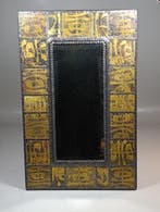 Miroir - Laiton, clou - Brutaliste, Antiquités & Art