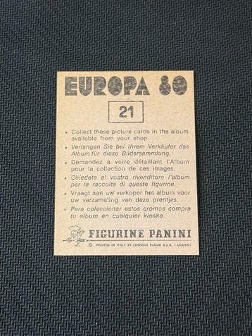 1980 Panini Europa 80 Official Emblem Sticker - Presque