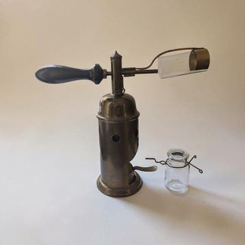 Medisch instrument - Siegle-type - Messing, Glas, Hout -