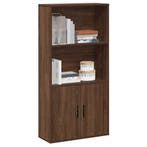 vidaXL Boekenkast 60x24x120 cm bewerkt hout bruin, Verzenden, Nieuw