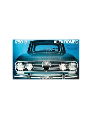 1970 ALFA ROMEO 1750 BERLINA BROCHURE NEDERLANDS
