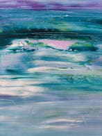Luca Domiro - BLUSH HORIZON - Large Painting