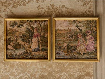Wandtapijt (2) - 27 cm - 26 cm - Mini wandtapijt