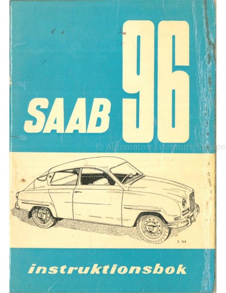1962 SAAB 96 INSTRUCTIEBOEKJE ZWEEDS, Autos : Divers, Modes d'emploi & Notices d'utilisation