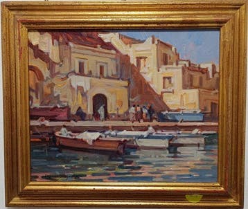 Alfredo Sablautzki (1921-2002) - Borgo marinaro