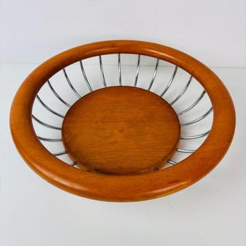 Schaal - Vintage Deense scandinavisch schaal / kom - Hout,