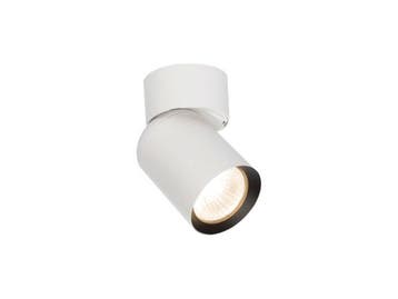 Veiling - 24x GU10 Opbouwspot Armatuur cilinder zand wit en, Nieuw