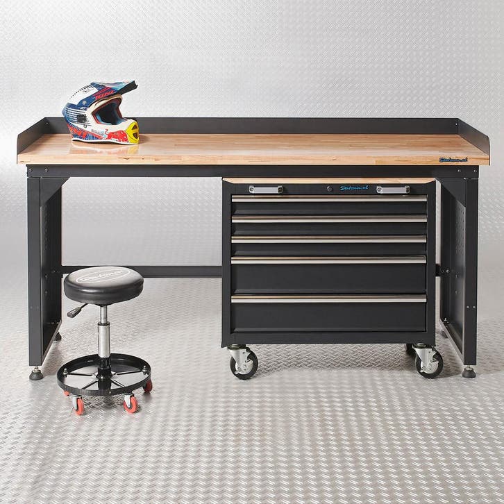 Datona Werkbank PRO met bamboe werkblad en, Doe-het-zelf en Bouw, Werkbanken, Ophalen of Verzenden