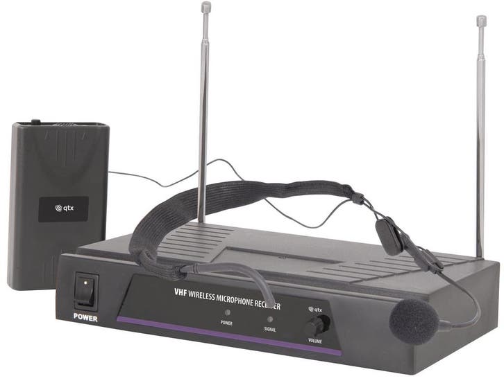 Qtx VN1 Draadloos Headset Microfoon Systeem VHF, Muziek en Instrumenten, Microfoons