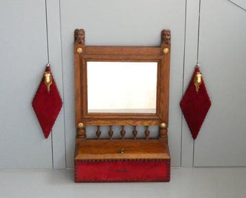 Ensemble coiffeuse (3) - Miroir de coiffeuse avec panneaux